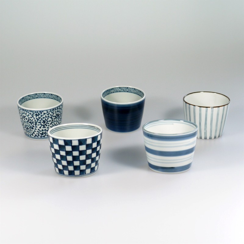 Set van 5 theekopjes Aiya Egawari