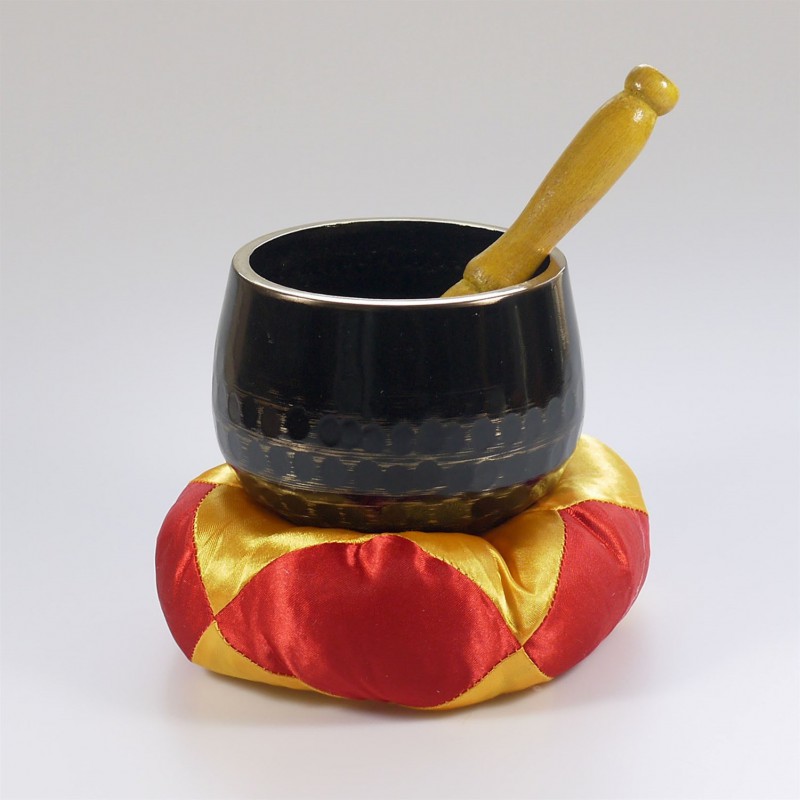 Klankschaal 9 cm zwart