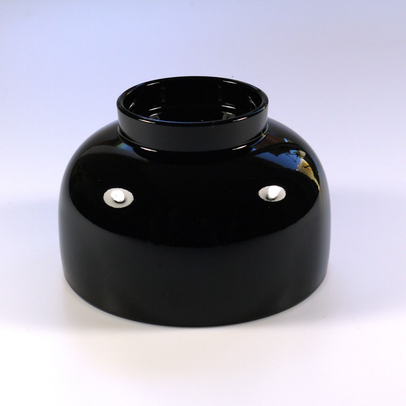 Kom Zwart met rode binnenkant