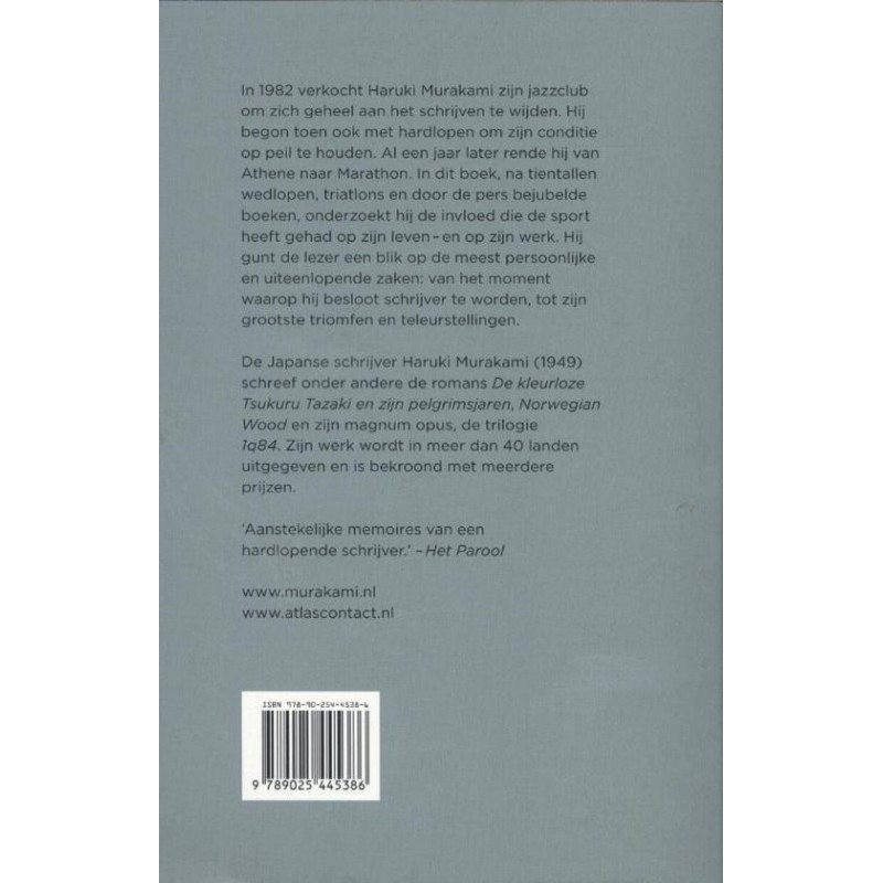 Waarover ik praat als ik over hardlopen praat