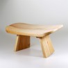 Meditatiebankje rubberhout ergonomisch vast Meditatiebankje rubberhout ergonomisch vast
