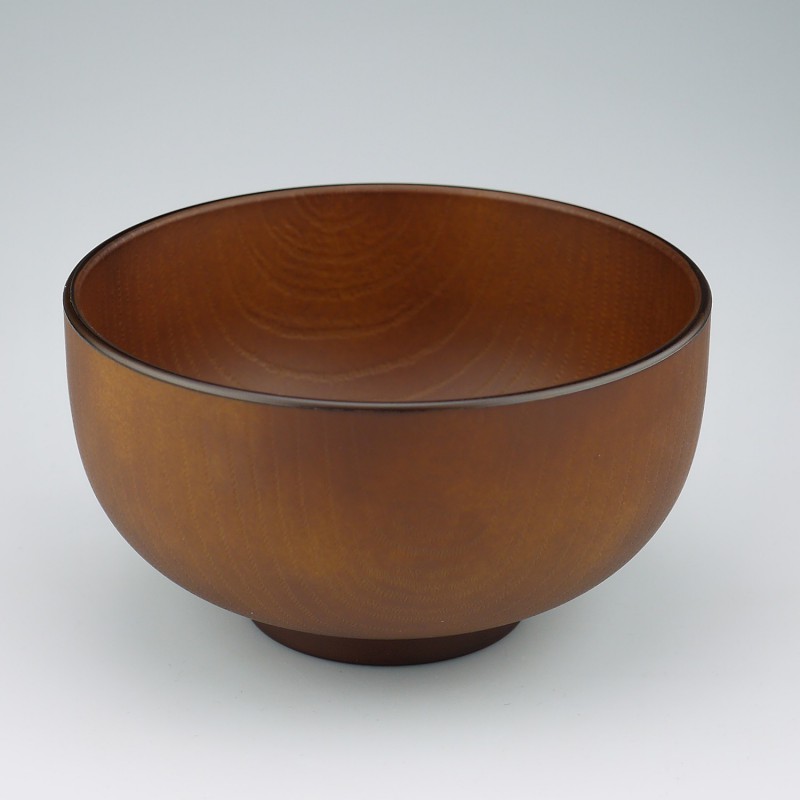 Soup bowl Mokume S brown