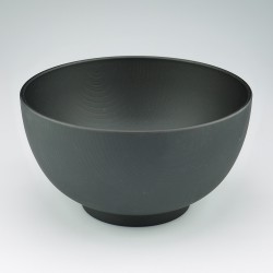 Soup bowl Mokume L black