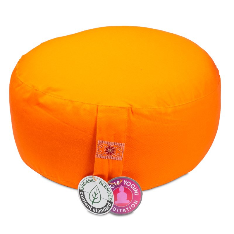 Meditatiekussen Yogi Yogini 33x17 cm oranje bio Meditatiekussen Yogi Yogini 33x17 cm oranje bio