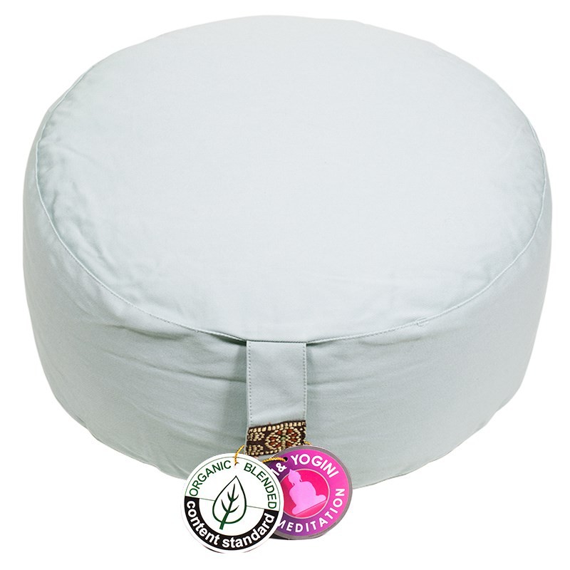 Zafu Yogi Yogini 33x17 cm Celadon Eco Meditation Cushion Zafu Yogi Yogini 33x17 cm Celadon Eco Meditation Cushion
