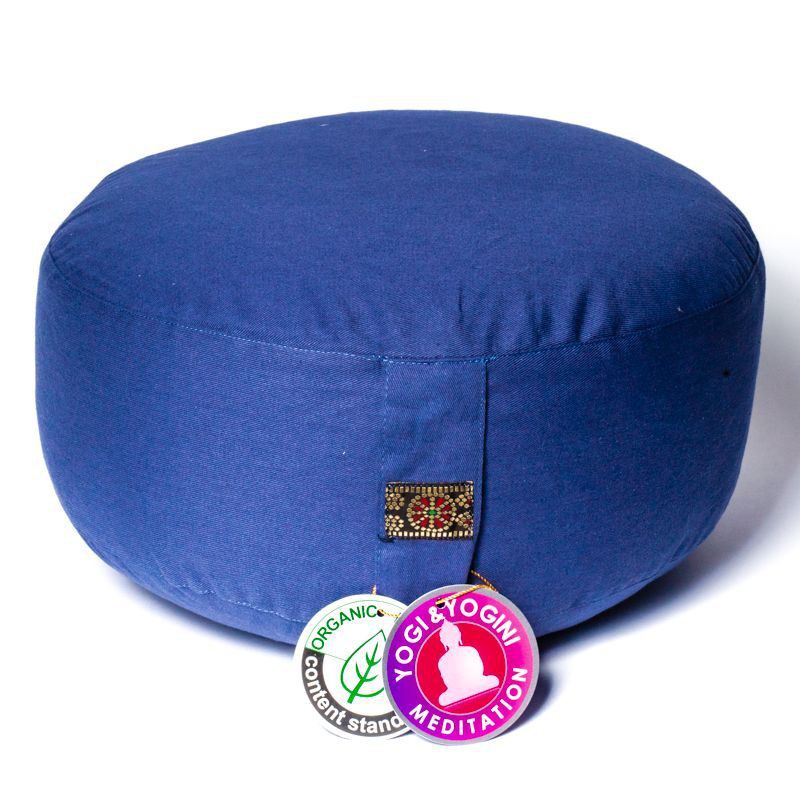 Zafu Yogi Yogini 33x17 cm Slate Blue Eco Meditation Cushion Zafu Yogi Yogini 33x17 cm Slate Blue Eco Meditation Cushion
