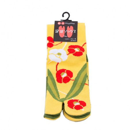 Tabi socks Tsubaki 23-25 cm