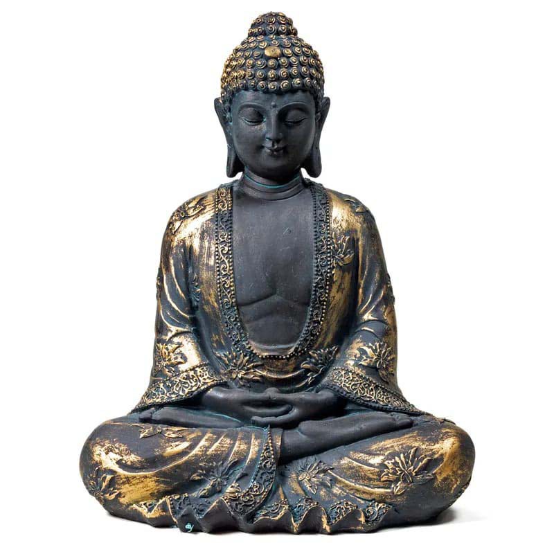 Meditation Buddha Antique Finish Japan
