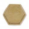 Incense Plate Hexagon Golden Brown Incense Plate Hexagon Golden Brown