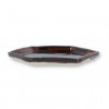 Incense Plate Hexagon Dark Brown Incense Plate Hexagon Dark Brown