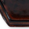 Incense Plate Hexagon Dark Brown Incense Plate Hexagon Dark Brown