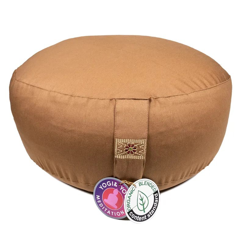 Zafu Yogi Yogini 33x17 cm Brown Eco Meditation Cushion