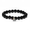 Mala bracelet - black with buddha Mala bracelet - black with buddha
