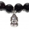Mala bracelet - black with buddha Mala bracelet - black with buddha