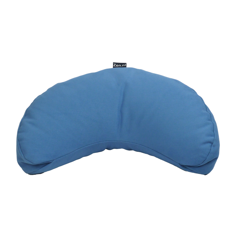 Meditatiekussen NL halve maan lichtblauw