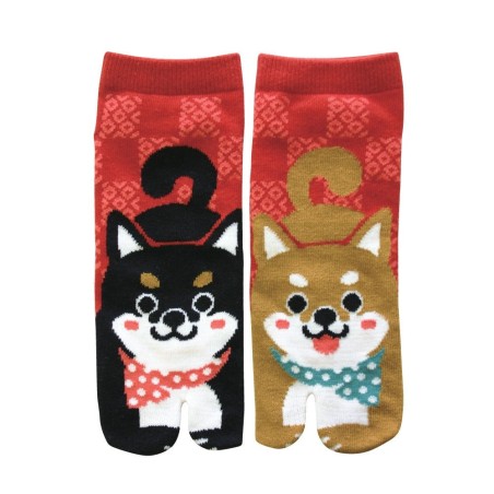 Tabi sokken Shiba Inu 23-25 cm