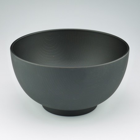 Soup bowl Mokume L black
