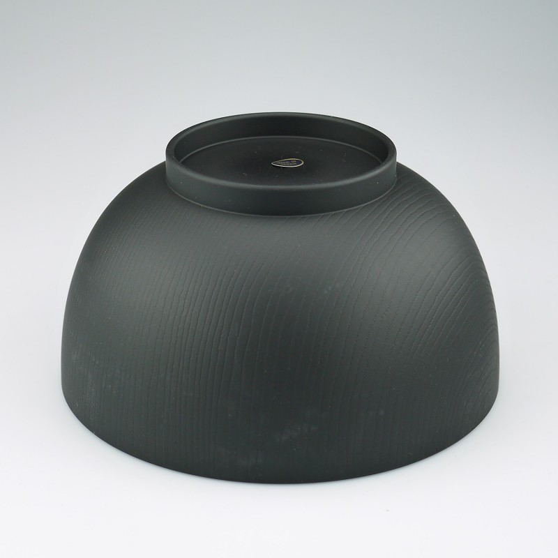 Soup bowl Mokume L black