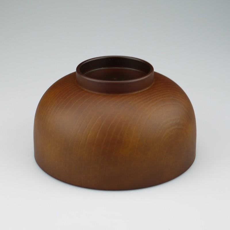 Soup bowl Mokume S brown