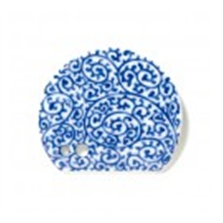 Porcelain Incense Holde rIndigo Arabesque
