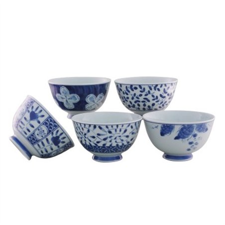 Set Bowls Ochazuke Gosai Ai Egawari

