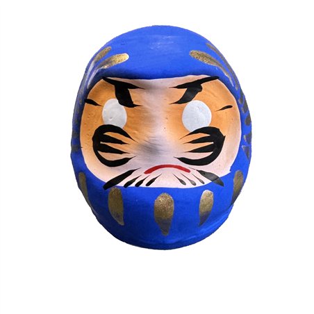 Daruma 6 cm blauw