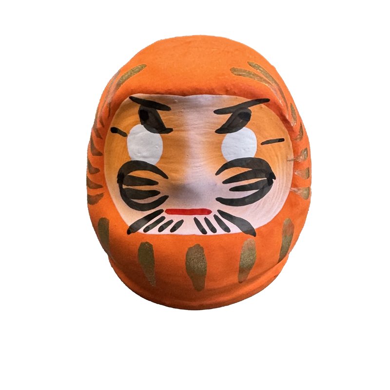 Daruma 6 cm oranje