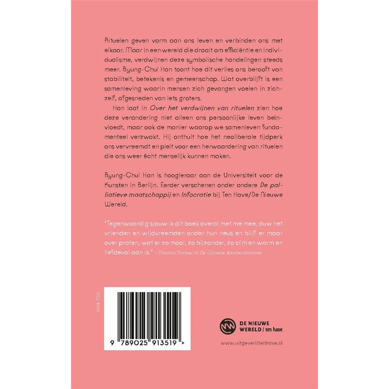 Over het verdwijnen van rituelen