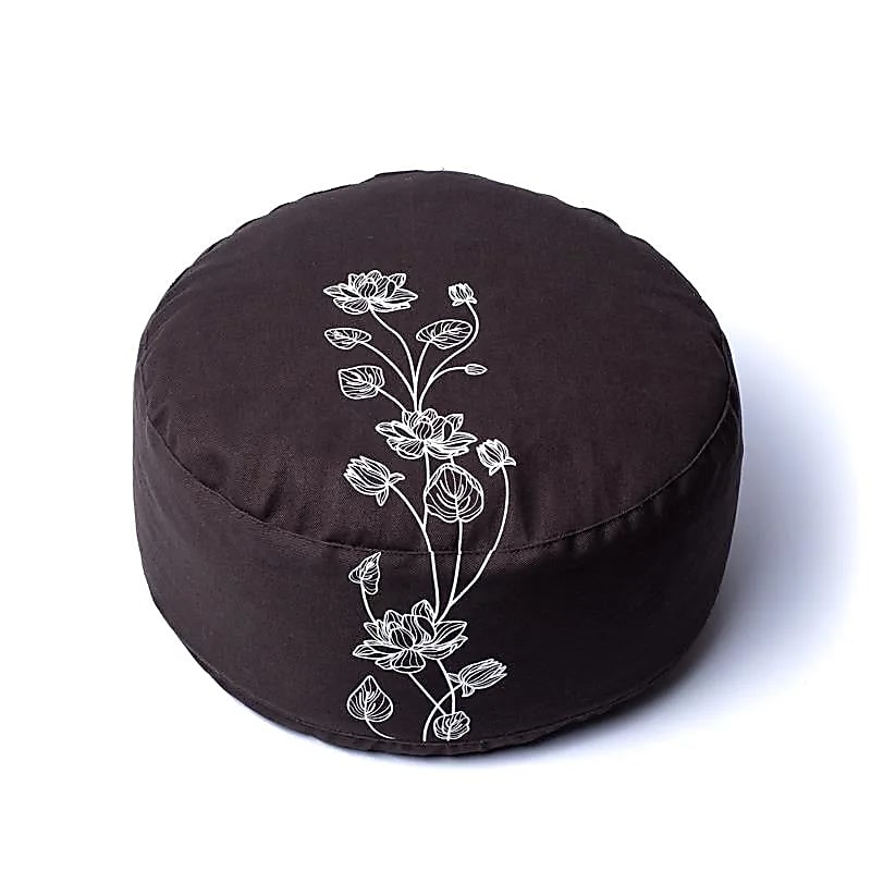 Zafu Yogi Yogini 33x17 cm Lotus Plant Meditation Cushion